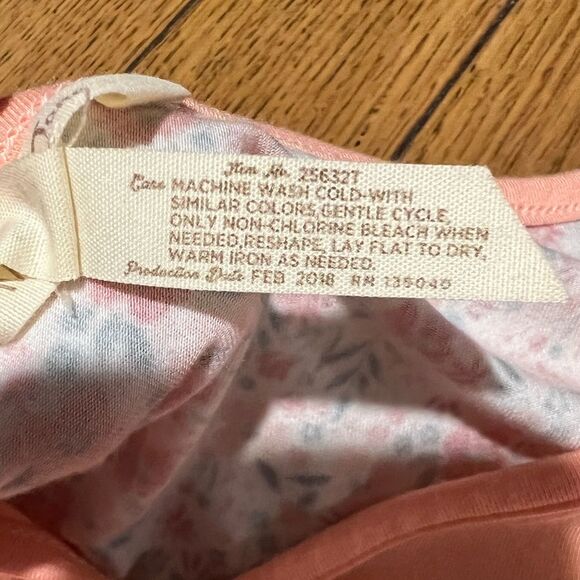 Matilda Jane Women's Sing It Out Tunic Top Peachy Pink Floral Long Sleeve Large - Picture 11 of 12